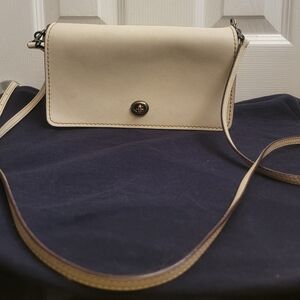 COACH 1941 CHALK WHITE GLOVETANNED LEATHER CROSSBODY BAG PURSE